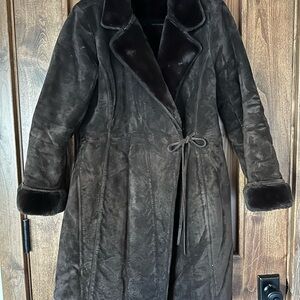 INC International Concepts Dark Brown Teddy Jacket